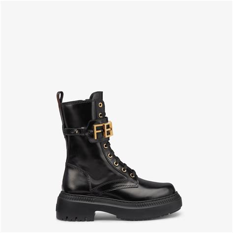 fendi biker boots black|Fendi cowboy boots sale.